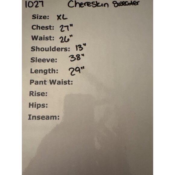 Chereskin V-Neck Sweater XL  60% Cashmere & 40% Wool  Deep Navy Blue - Picture 6 of 6